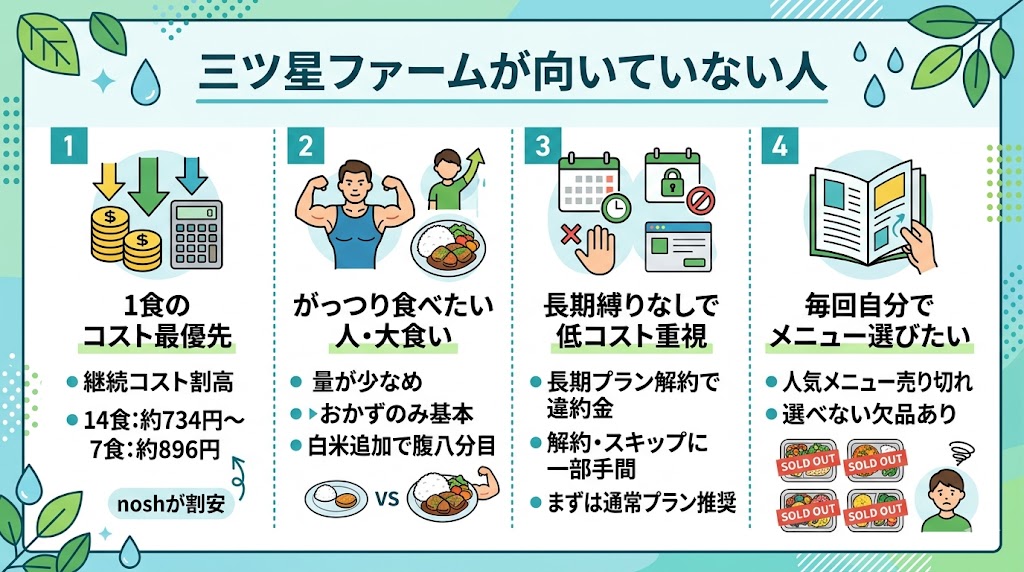 三ツ星ファームが向いていない人