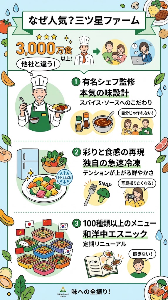 三ツ星ファームが人気の理由