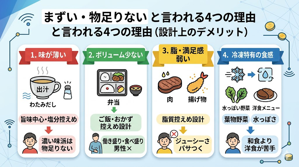 ワタミの宅食がまずい・物足りないと言われる4つの理由