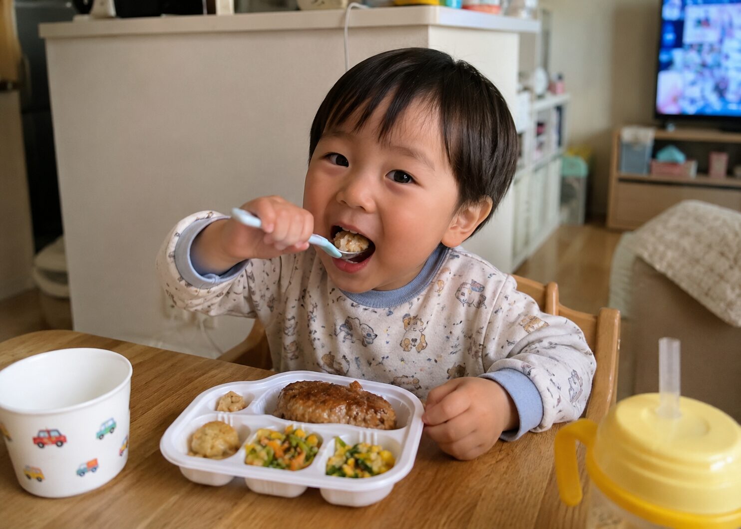 モグモを食べるリアルな食卓の風景