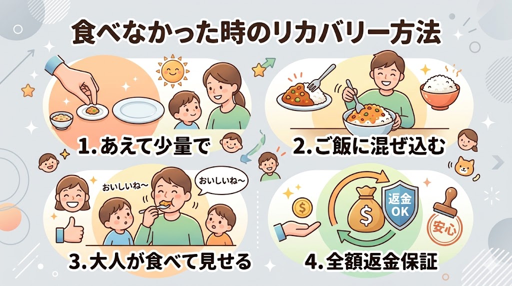 モグモを子供が食べない時の4つの方法